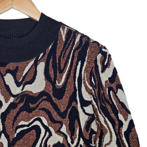 Maison Scotch & Soda Knitwear Marbled Sweater Top Multicolored Women Size Small - Picture 9 of 13